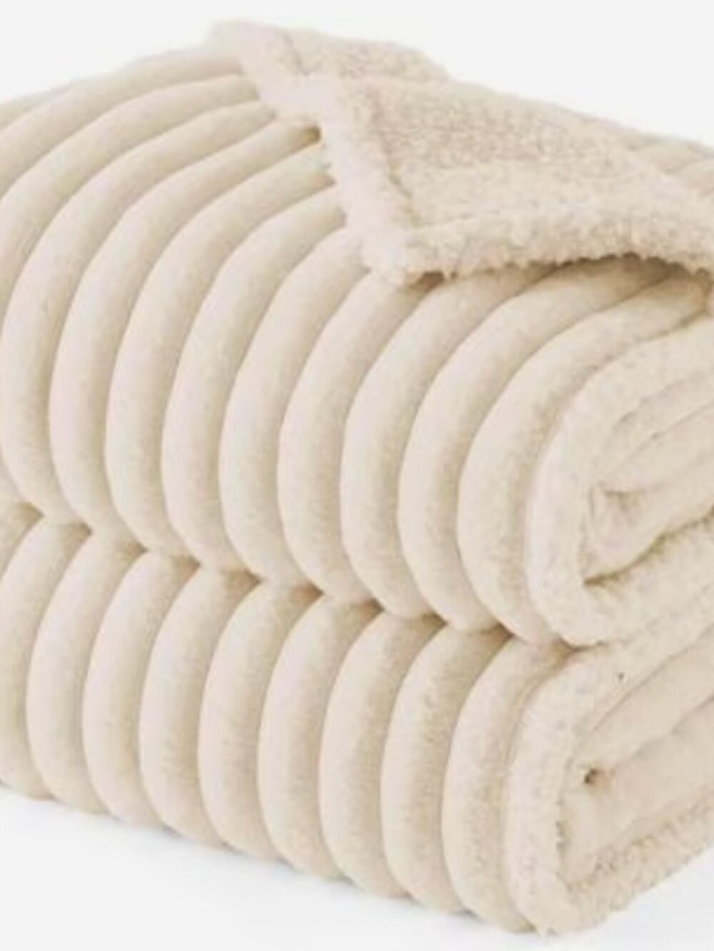 Bedsure ComfyFleece Waterproof Dog & Cat Blanket, Cream, Small
